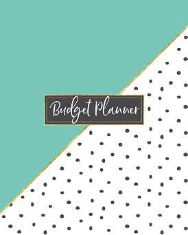 Budget Planner Weekly and Monthly Financial Organizer | Savings - Bills - Debt Trackers | January - December | Abstract Teal & Black