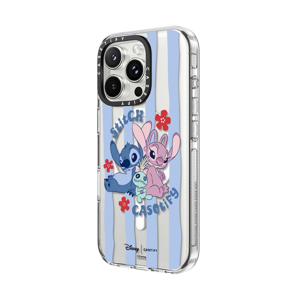 CASETiFY リロ＆スティッチ iPhoneケース　iPhone16pro Amazon.com: CASETiFY Clear iPhone 16 Pro Case [Lilo & Stitch Colab