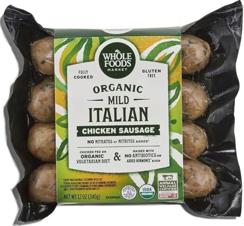 Whole Foods Market Organic Mild Italian Chicken Sausage, 12 OZ