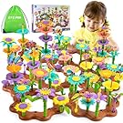 Funsland Flower Garden Toys from 3 Years Girls, 272 Pieces DIY Bouquet Sets Gift Idea, Building Block Flower Toys with Storage Bag Montessori Toy Gift Girls from 3 4 5 6 Years