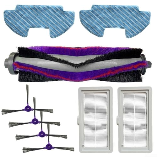 Brosse principale de rechange et brosse latérale avec kit de nettoyage pour robot aspirateur Samsung Powerbot-E VR05R5050WK, comprend 1 brosse à rouleau, 4...
