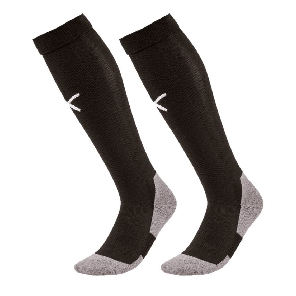 PUMA Homme Team Liga Socks Core Chaussettes de football, Puma Black-​Puma White, 5 EU