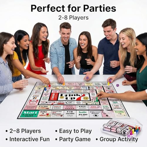 Juego de mesa interactivo con 8 piezas y 2 dados miniatura 7