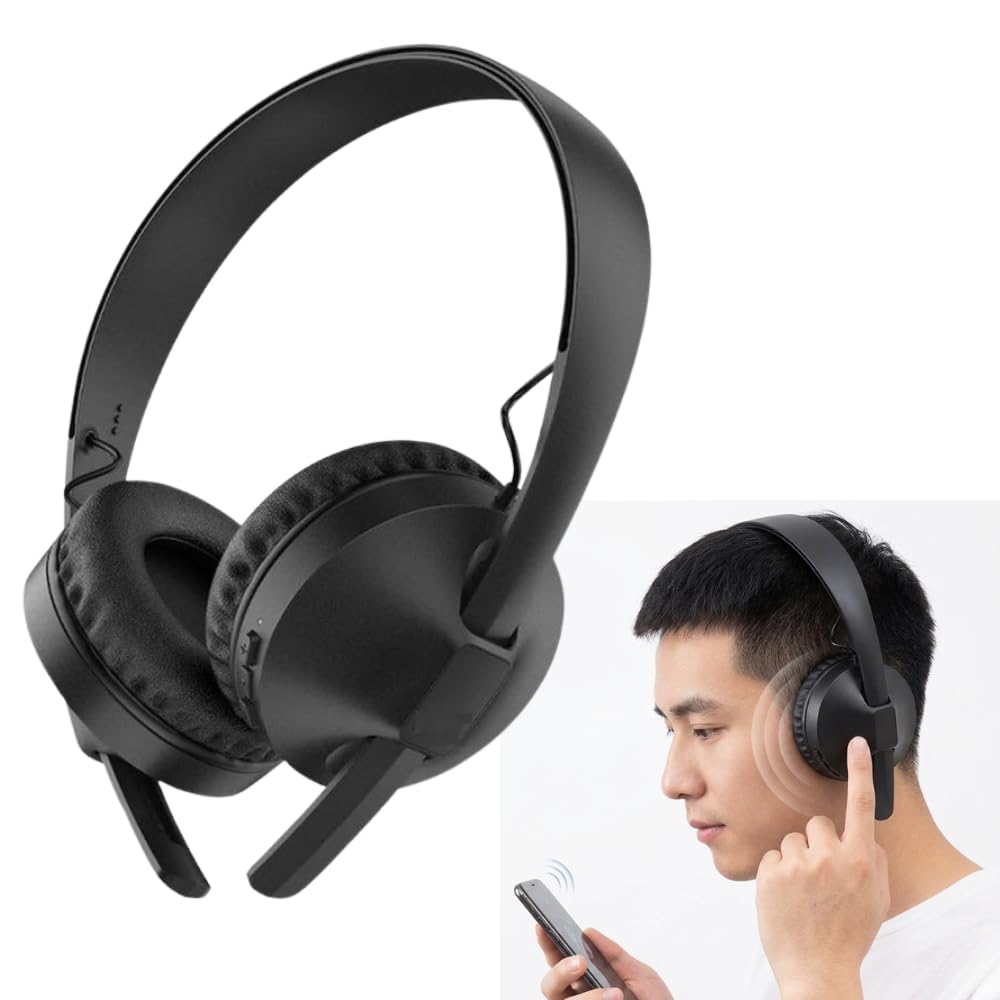 Drumstone (𝐒𝐩𝐞𝐜𝐢𝐚𝐥 𝟏𝟓 𝐘𝐞𝐚𝐫𝐬 𝐖𝐚𝐫𝐫𝐚𝐧𝐭𝐲 Wireless Bluetooth On-Ear Headphones with Mic | Stereo Sound, TF Card Support, Foldable Design, Long Battery Life Headset for Music, Calls-image-33