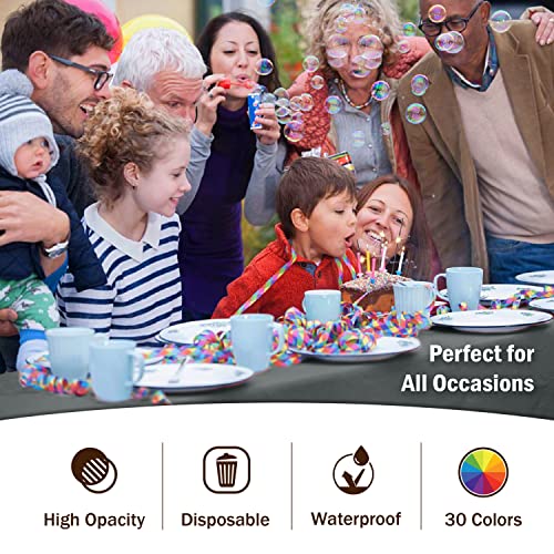 Image of Party Solids Silver Rectangular Plastic Tablecloth - 54x108 Inch, Pack of 24
