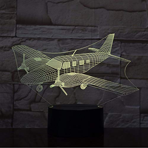 Preisvergleich Produktbild Ganjue Neue 3D Nachtlicht Schreibtischlampe Intercept Kampfflugzeuge Spielzeug Tischdekoration Haushaltszubehör Kinder Geschenk Jungen Festival