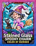 Photo Gallery stained glass spooky charm: halloween color by number coloring book for teens and adults with window designs & patterns Photo Gallery stained glass spooky charm: halloween color by number coloring book for teens and adults with window designs & patterns