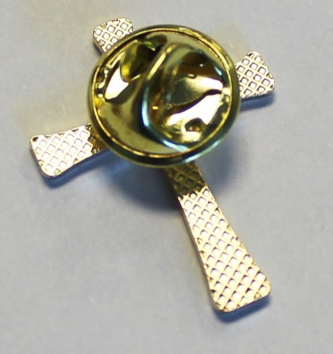 Christian Cross - Gold Lapel Pin #TOP2
