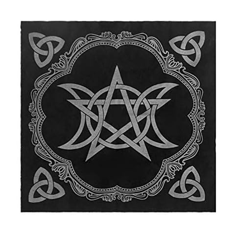 Tarot Tischdecke, Tarot Tuch heidnisches Altar Tuch Tischdecke Brettspiel Wahrsagung Astrologie Tischdecke Flanell Cover