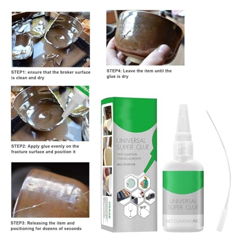 Image of Universal Super Strong Instant Glue,Quick Dry Welding, High Strength Oily, Waterproof Quickly Repair Applied to Plastic,Wood,Metal, Glass,Shoes