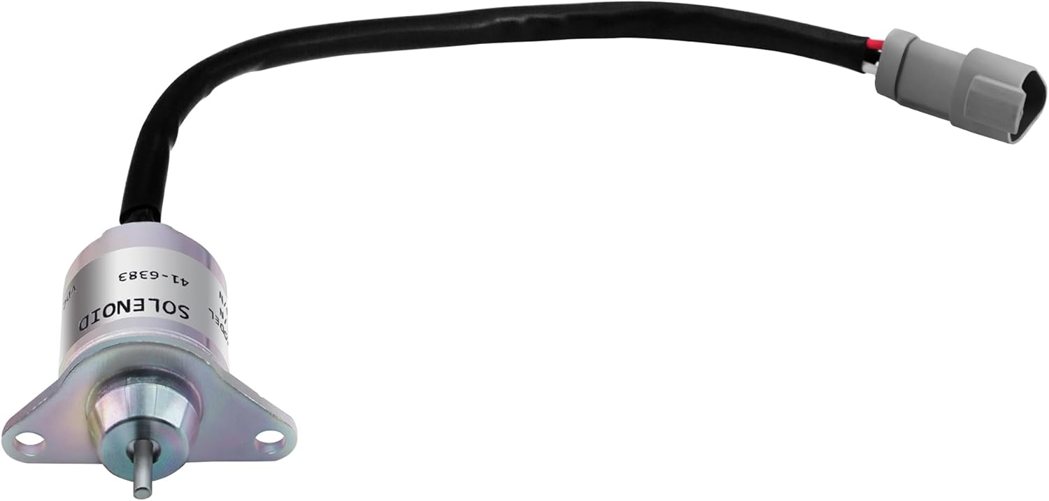 Compatible Fuel Shutoff Solenoid Stop Shutdown 41-9100 42-100 41-6383 Compatible with Thermo King KD MD RD SL, Compatible with Yanmar 366 374 388 395 482 486 Engine