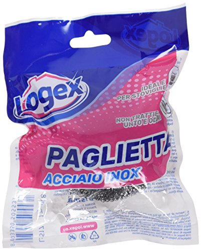 Logex Paglietta d'Acciaio Inossidabile