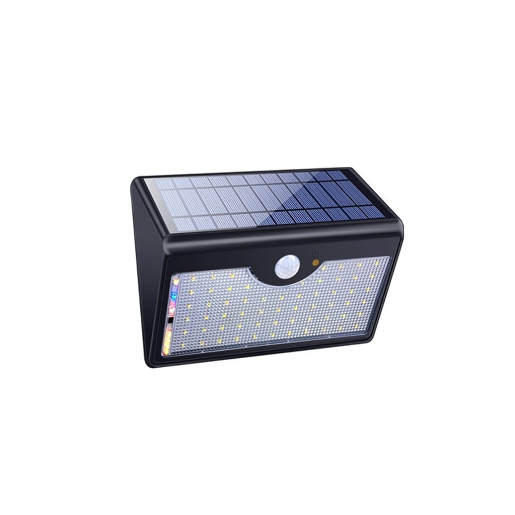 VUIKLCty Solar Outdoor Garden Light Home Garden Waterproof Led Street Light Human Body Induction Lighting Wall Light(White light)