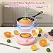 Gotoofun Kids Cooking Set Real for Beginners, 28PCS Mini Kitchen Starter Set with Safe Knife, Easy Cooking Toys for Boys Girls Ages 8-12, Pink