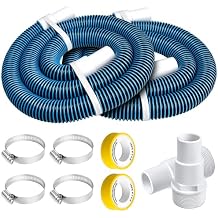 6 Ft Above Ground Pool Hoses for Hayward Filter Pump, 1-1/2" Pool Pump Hose Connector Hose Replacement Kit2 Pack