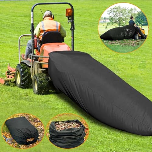 Lawn Tractor Leaf Bag -54 Cubic feet Standard -112 inch Opening - Suitable for 2-Bag Material Collection System - Ride on Lawn Mower - Heavy Materials - Thumbnail 4