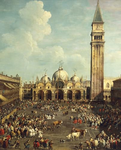 Sublimer un mur vide avec cette toile Canaletto Piazza San Marco tableau de Venise 60x90cm