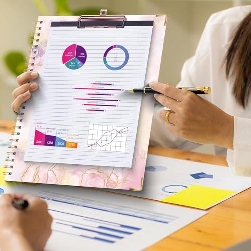 Porte-documents A4 avec bloc-notes rechargeable HAUTOCO et trieur 5 compartiments