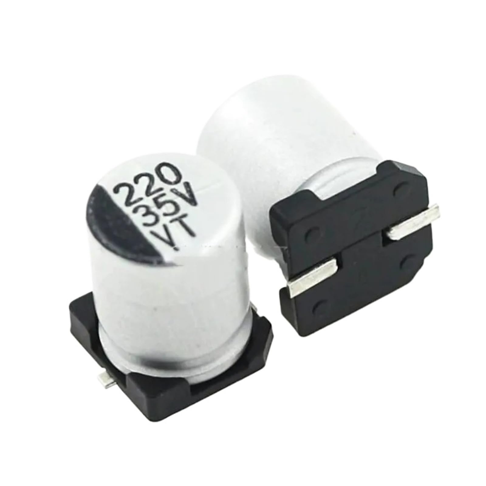 Condensateur 35V 220uF composant électronique aluminium 8x10.2mm pour soudure PCB et micro-informatique