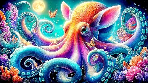 Puzzle de pulpo de 1000 piezas con gran nivel de detalle para adultos y niños