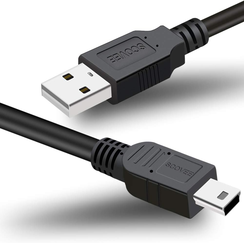 SCOVEE Replacement USB Cable Power Cord for Blue Yeti Recording Microphones MIC,Blue Yeti Pro USB Microphone,Snowball iCE Mic Black Out,Mini Charger Cable,Mini-B Charging Wire