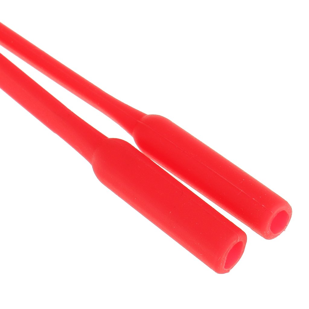 Segolike 5pcs Silicone Eyewear Glasses Neck Retainers Eyeglass Glasses Sunglasses Spectacle Head Safety Strap Cord Holder for Kids Children - red, 16.8x0.6cm 1