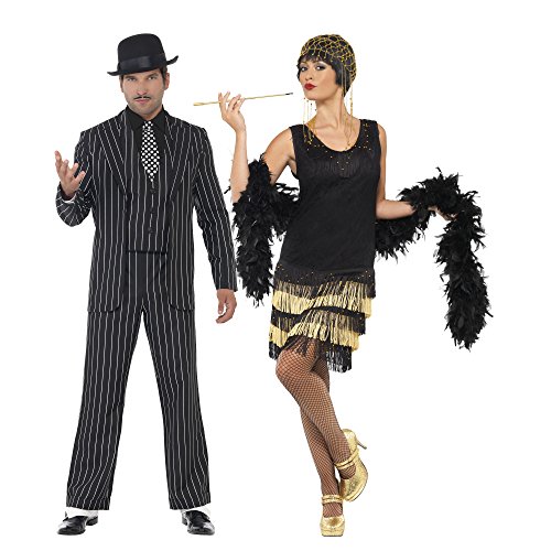Smiffys Women 1920S Fringed Flapper Costume,Black,L - Us Size 14-16 #TOP4
