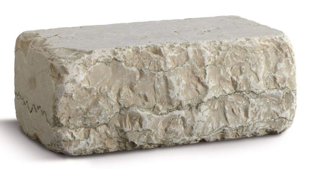 Mattoni in Marmo 25x12x10 - Muro cordolo aiuola Giardino (Bianco Perlino, 12 Pezzi)