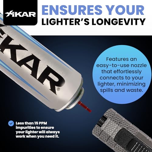 Image of Xikar PUROFINE Butane Fuel Refill 100ml (3.38 fl oz) Canisters - 1 Pack