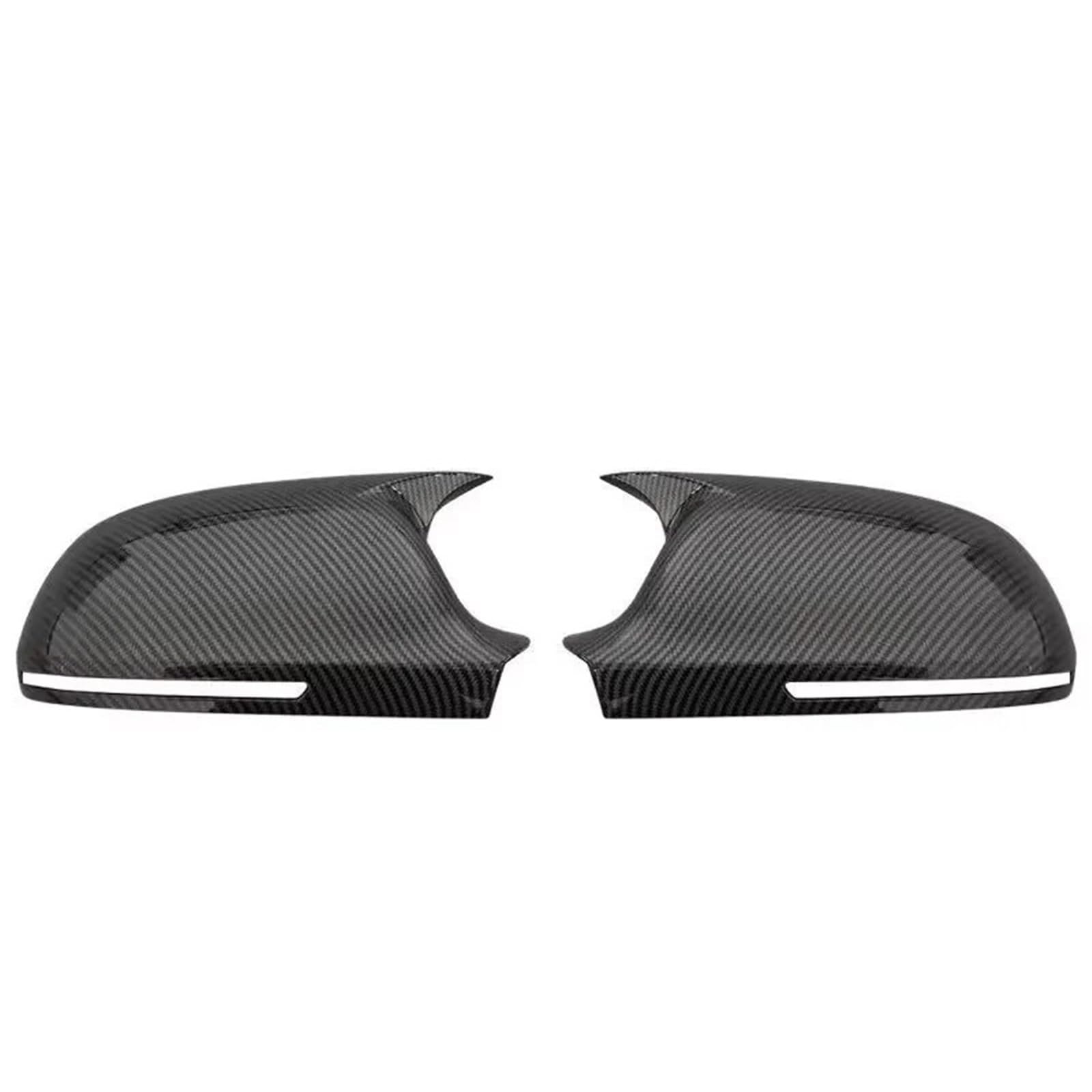 lusterka bocznego samochodu Pasuje do Audi 8P B8 A6L A8L RS6 S8 S5 RS3 osłona na lusterko boczne Cap ABS czarny błyszczący akcesoria zewnętrzne samochodu(Carbon Look-B8)