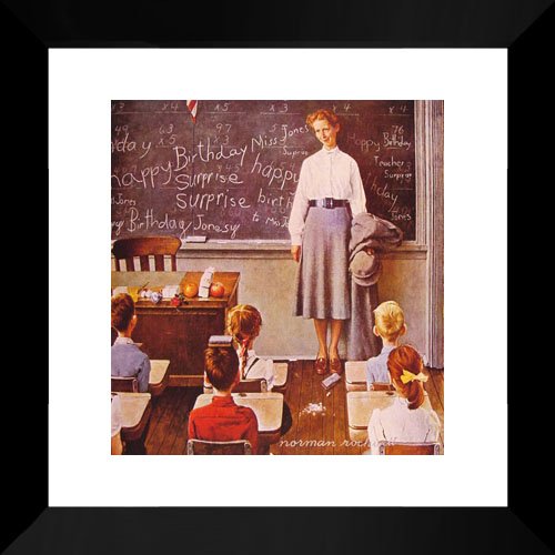 絵画 Norman Rockwell Birthday Amazon.com: ART.COM Wall Art Prints Happy Birthday, Miss