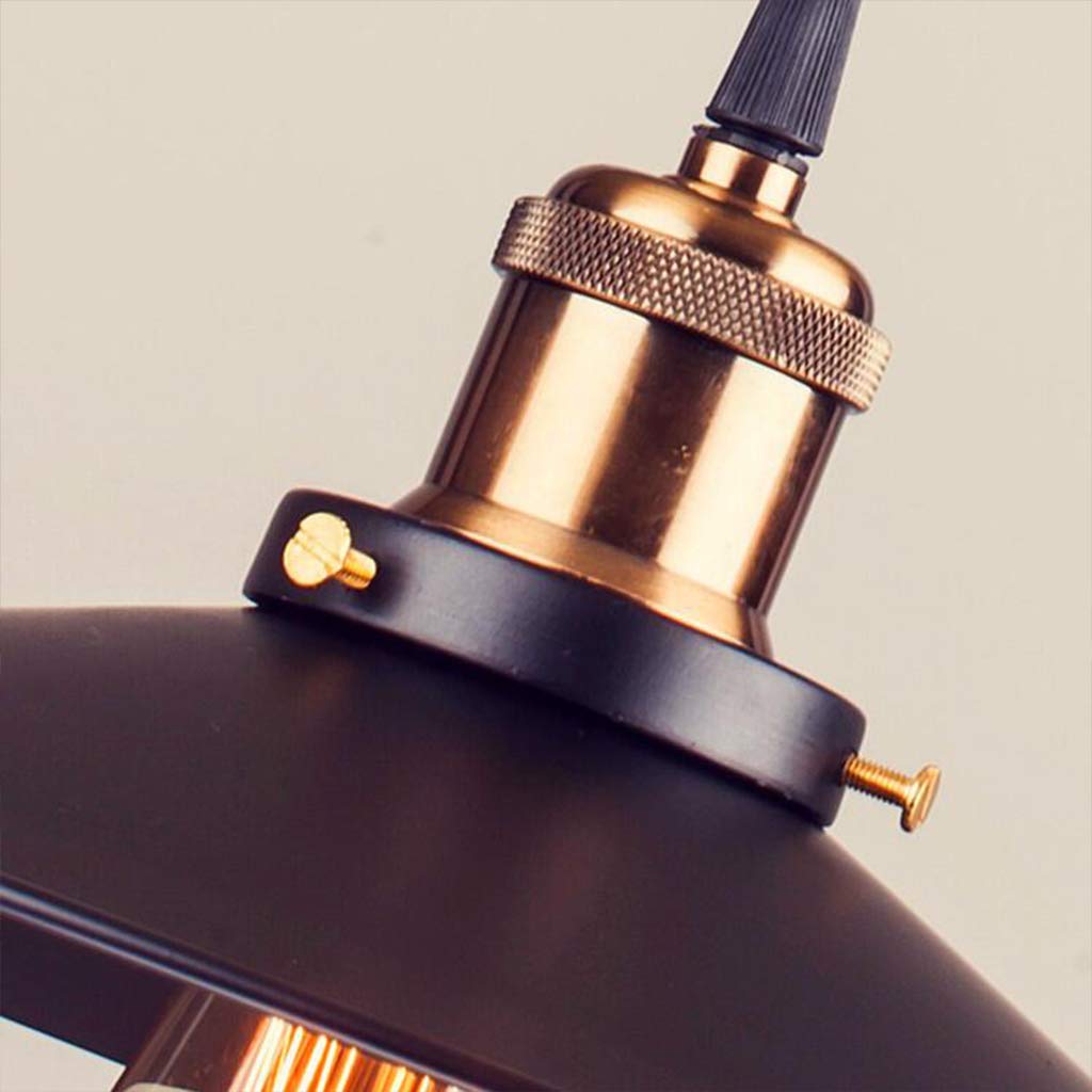 Pendentif E27 Vintage Lampe Suspendue Rétro Lustre en métal Industriel Suspendu vers Le Bas Abat lumières Lampe Barre de Bronze Plafonnier Plafond Chambre Salle à Manger de Plafond Chambre