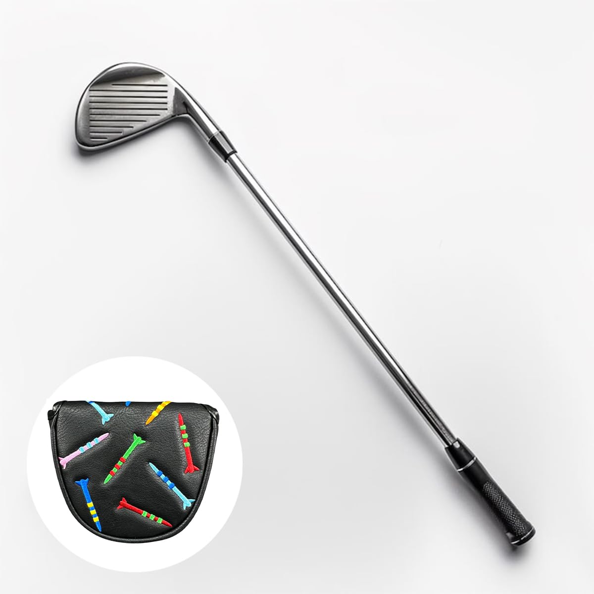 Alide Funda Magnética Para Putter De Golf, Mazo De PU Con Cierre Magnético, Portátil Y Fácil De Instalar (negro)