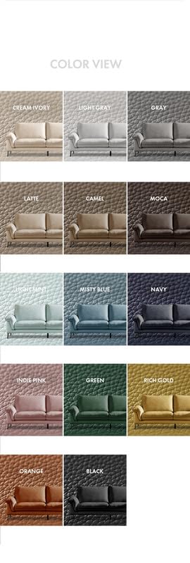 Image of Fabrique Twinkle Leatherette 3 Seater Sofa Set with Puffy Luxury Light Blue | Stylish Home Office & Living Room Furniture | Lightweight Design with Durable Stainless Steel Legs