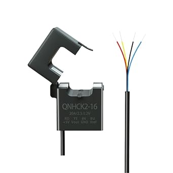Hall Effect Current Transducer Sensor QNHCK2-16 Dc 10A 20A 30A 50A 100A Split Core Clamp On 1Pcs30A 2.5V 2V