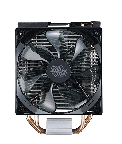 Cooler Master Hyper 212 LED Turbo Black Cover Ventola per CPU '4 Heatpipes, 2x Ventola da 120mm PWM, LED Rossi' RR-212TK-16PR-R1