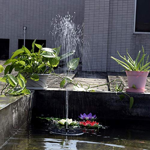 Ajcoflt Bomba de água para banho de pássaros, fonte solar, para jardim, pátio, lagos e piscina, deco