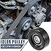 X AUTOHAUX LFH115940A Car Accessory Drive Belt Idler Pulley Guide Deflection Pulley for Mazda 3 2.3L 2007-2013 for Mazda 3 2.5L 2010-2012