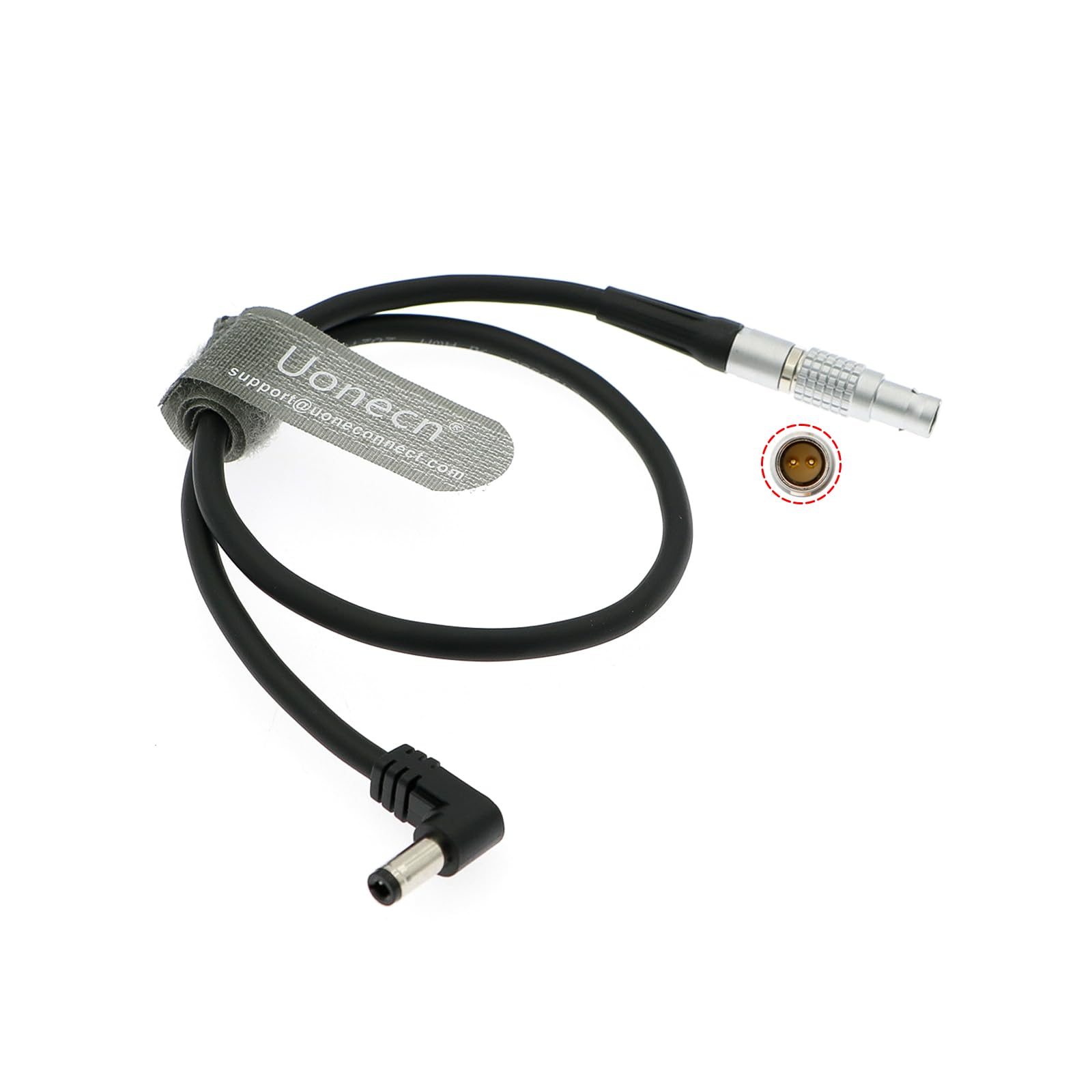 Teradek Bolt Power Cable - Right Angle 2 Pin Male To DC For Tilta Battery Plate (18 Inch)