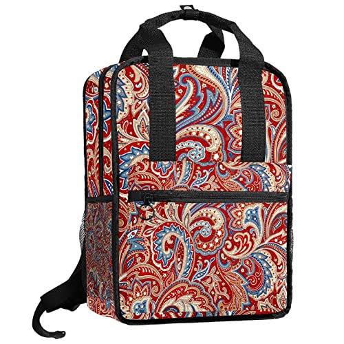 Sac à dos rétro garçons structure renforcée avec bretelles réglables ergonomiques motif floral
