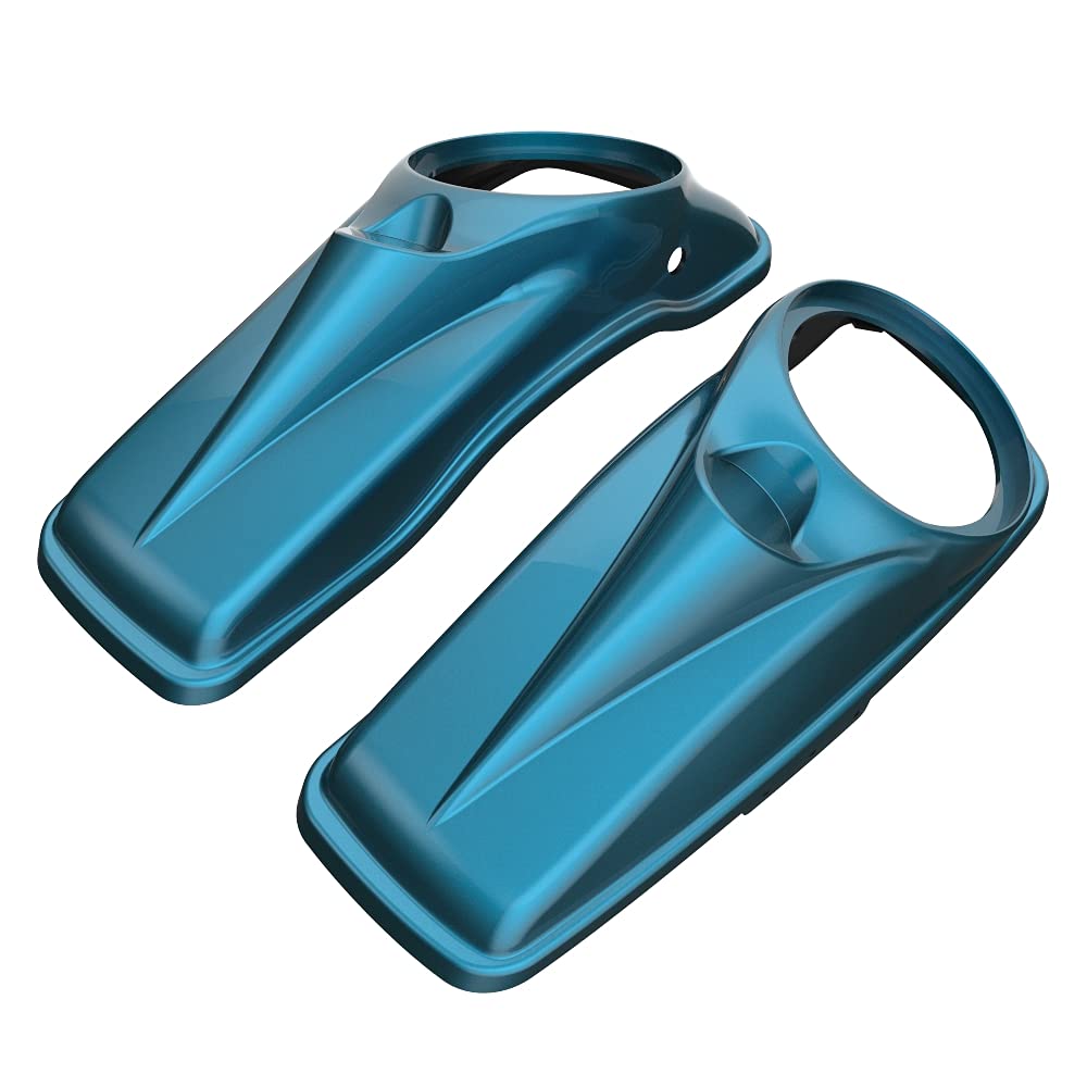 Moto Onfire 8'' Saddlebag Speaker Lids Covers Fit for Harley Touring Road Glide Street Glide Special Road King 2014-2023 (Tahitian Teal)
