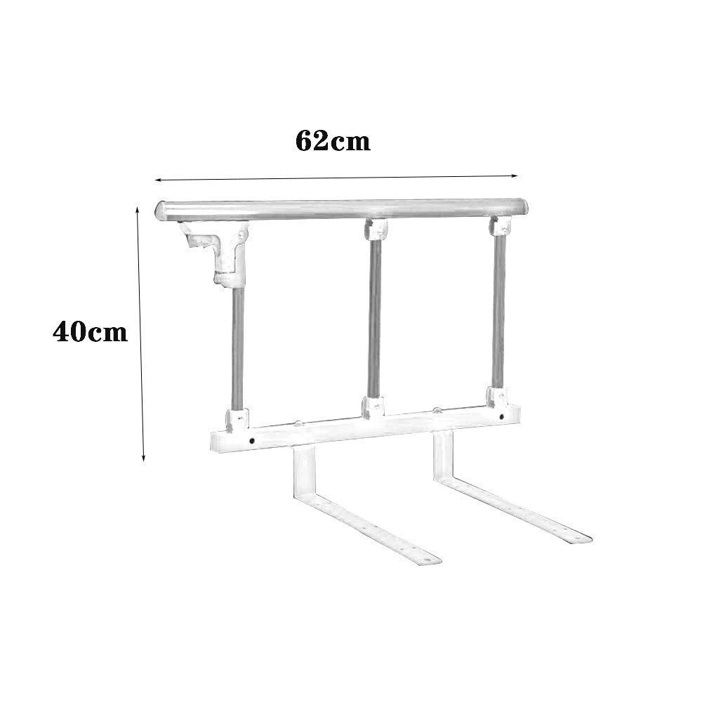 Barandilla De Cama Plegable Protector Lateral De Seguridad para Personas Mayores, Asa De Ayuda para Adultos Barandilla De Cama para Discapacitados Barra De Parachoques con Agarre De Metal pa