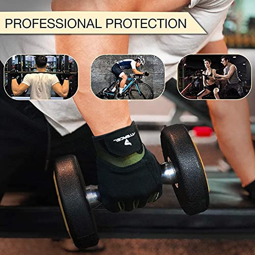 Image of ATERCEL Workout Gloves for Men and Women, Exercise Gloves for Weight Lifting, Cycling, Gym, Training, Breathable and Snug fit