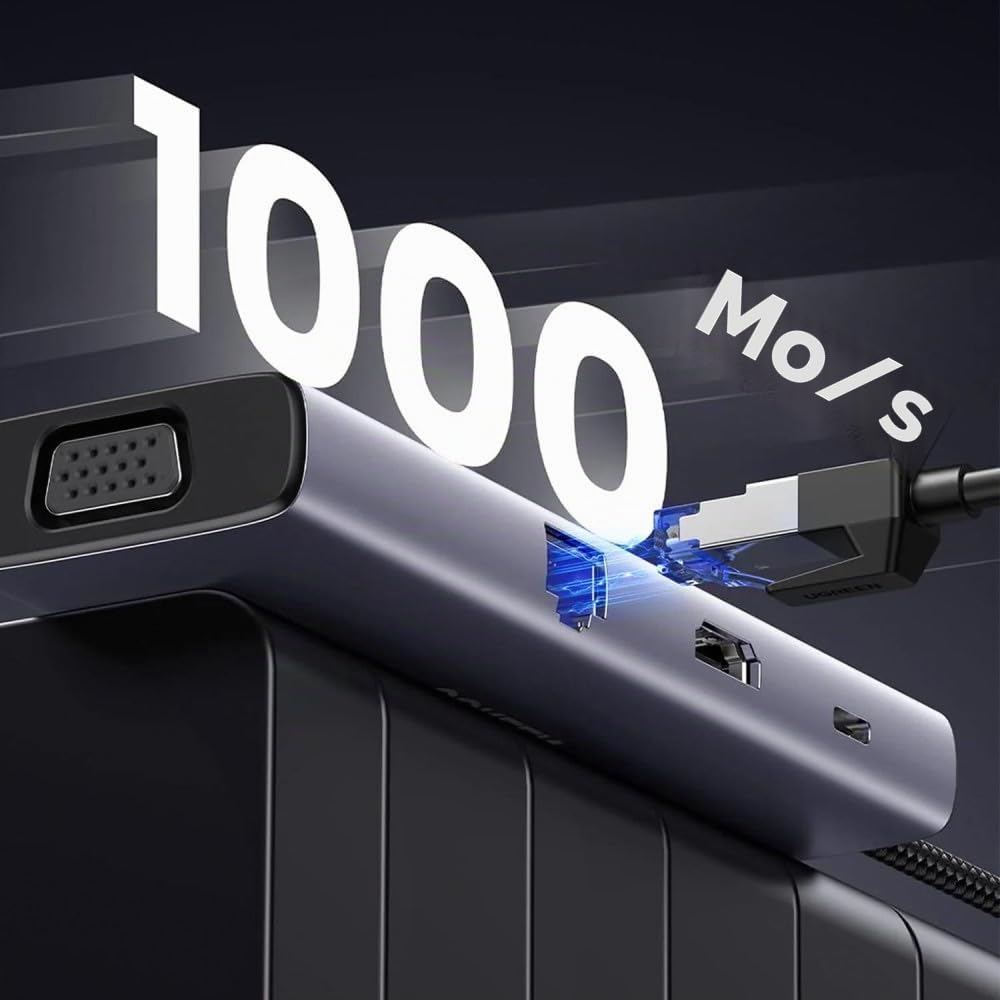 UGREEN Revodok USB-C 6-in-1 Hub met 4K HDMI USB Type-C 10000 Mbit/s