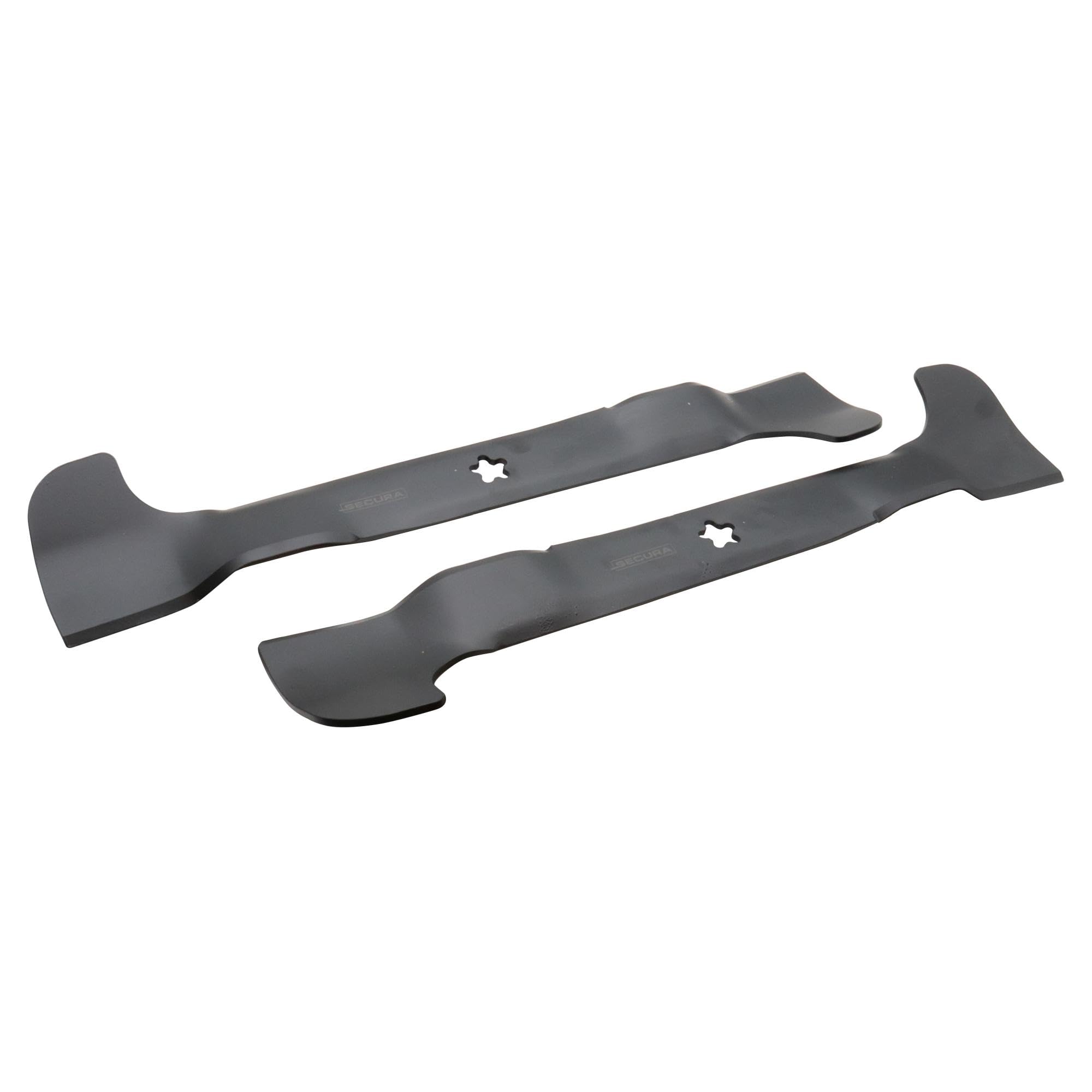 SECURA 2 Messer (je 54cm) Mulchmesser kompatibel mit Husqvarna TC142 TC242 | Messer kompatibel mit McCulloch 107TC| 107cm Mähwerk | 581518001 581517901