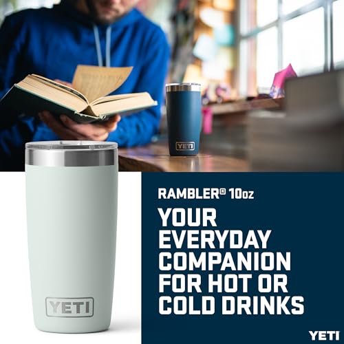 Image of YETI Rambler 10 oz (295 ml) Tumbler with Removable Magslider Lid, Stainless Steel Vacuum Insulated Coffee Cup, Ridgeline
