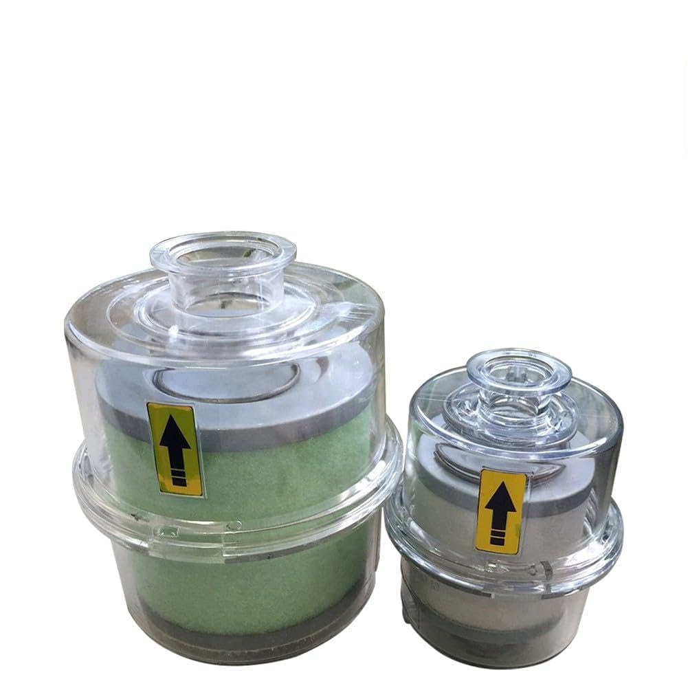 Dispositivo di rimozione della nebbia dell'olio per pompa a vuoto, separatore del filtro di scarico a sgancio rapido KF25/KF40 con guscio trasparente ad alta resistenza, efficienza di