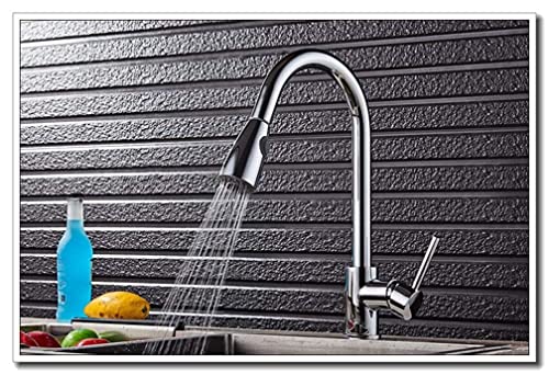 Robinet mitigeur de cuisine avec douchette extractible jet double - 4