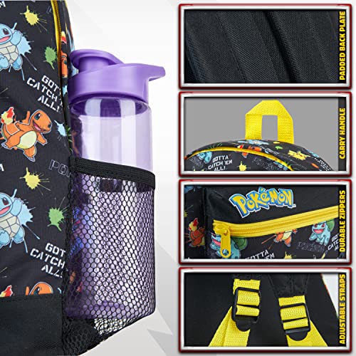 Image of Pokemon Backpack Kids School Bag Boys Girls Teens Pikachu Pokeball