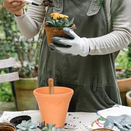Pots de fleurs en terre cuite design avec trou de drainage pour plantes